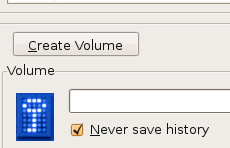 Press the Create Volume button