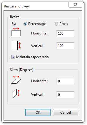 Enter Percentage or Pixels