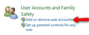 Add or remove user accounts