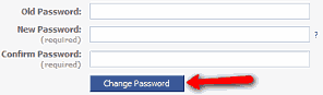 Change Facebook Password