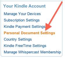 kindle-personal-document-settings