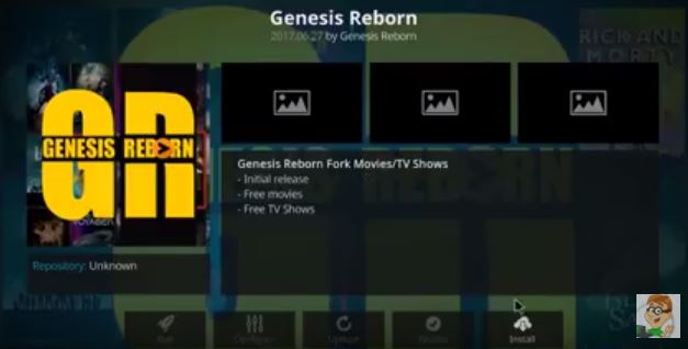 Genesis Reborn for Kodi 17.3