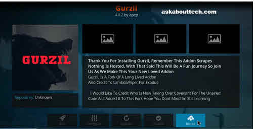 How to Install Gurzil for Kodi