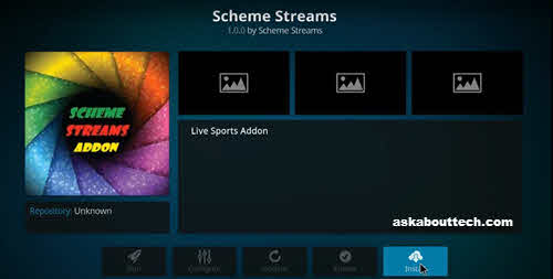 How to Install Scheme Streams Addon