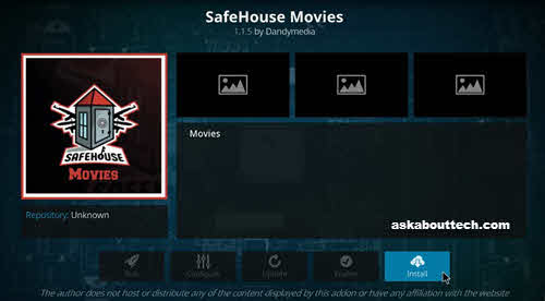 How to Install SafeHouse Movies for Kodi 17.3