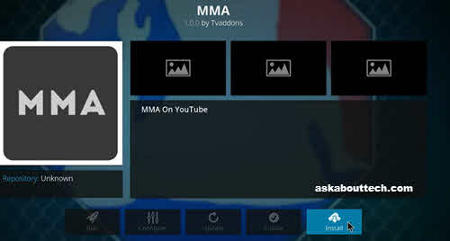 How to Install MMA addon for Kodi 17.4