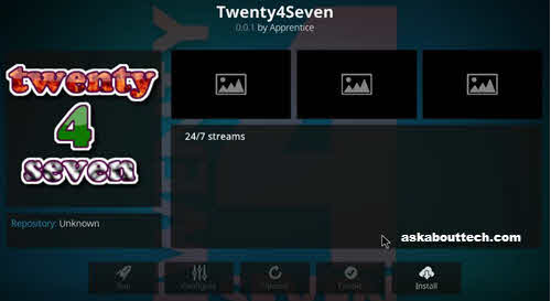 How to Install Twenty4Seven addon for Kodi 17.4